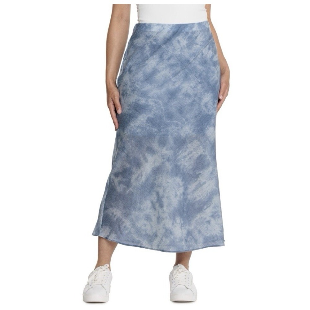 Madewell Women's Midi Slip Skirt Storm Cloud Size 8 New